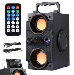 SP-A25 | Přenosný Bluetooth sloupec | 4 reproduktory, dřevěné pouzdro | mikrofonní vstup a režim &quot;Karaoke&quot;.