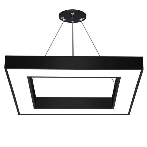 LPL-008 | Závěsné LED stropní svítidlo 40W | čtverec | hliník | CCD nebliká | 60x60x6