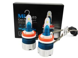 A set of LED bulbs H9 H11 Mi2 FLIP CSP 56W