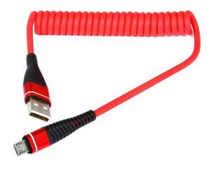 AM32 | Micro USB 1M | Coiled USB cable to charge your phone | Quick Charge 3.0 2.4A