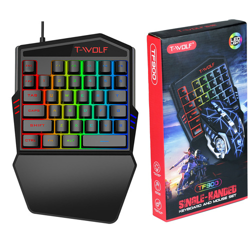 T19 | One-handed gaming keyboard with LED backlight