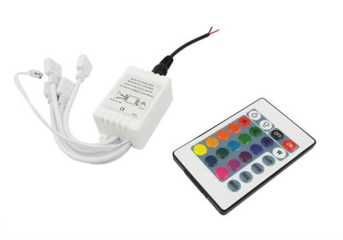 The controller with remote control for RGB SMD LED rings