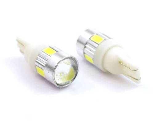 Auto-LED-Birne 6 SMD W5W T10 5630 mit Linse