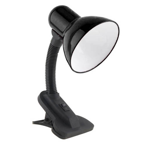 E28 | Schreibtischlampe E27 mit Clip für Tischplatte