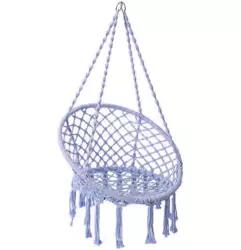 DY-A003-BLUE | Fotel wiszący, krzesło brazylijskie, kosz, huśtawka, hamak | do 120 kg
