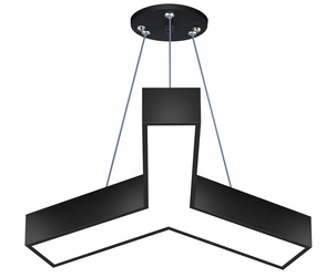 LPL-001 | Lampa sufitowa wisząca LED 20W | kształt Y | aluminium | CCD niemrugająca | Φ60x10x6