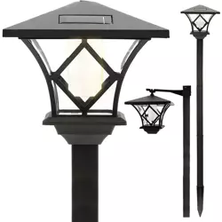 Lampa solarna - słupek ogrodowy TYD-H1.5M | Latarnia ogrodowa, słupek, lampa solarna | 150cm, 600mAh