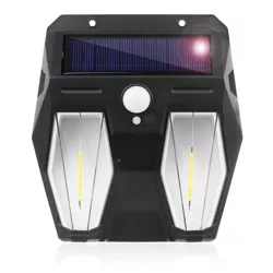 TG-TY13602 | Kinkiet solarny LED |  Podwójna lampa z czujnikiem zmierzchu i ruchu | Zewnętrzne oświetlenie solarne