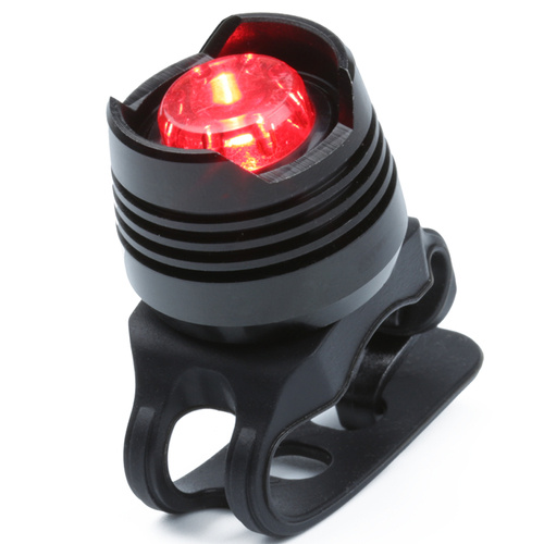 BL070 | Tylna lampka rowerowa LED | 3 tryby świecenia, baterie CR2032