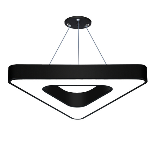LPL-006 | Lampa sufitowa wisząca LED 50W | trójkątna | aluminium | CCD niemrugająca | Φ80x6