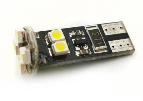 Żarówka samochodowa LED W5W T10 8 SMD 3528 CAN BUS