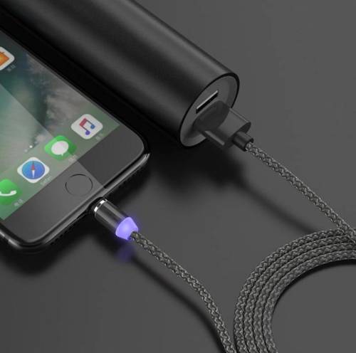 AM23 | 3v1 2M | Magnetický USB nabíjací kábel pre telefón | Rýchle nabíjanie 3.0 2.4A