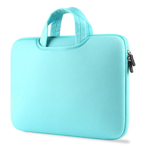 BR04 | Neoprénová taška, puzdro na notebook 15,6&quot; | rúčky, dve bočné vrecká | modrá