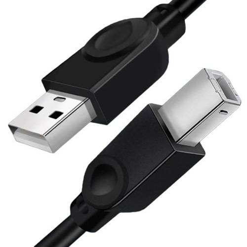 УП-1,8-1,8М-Чорний | USB-A - кабель USB-B для принтера, сканера | 1,8 метра